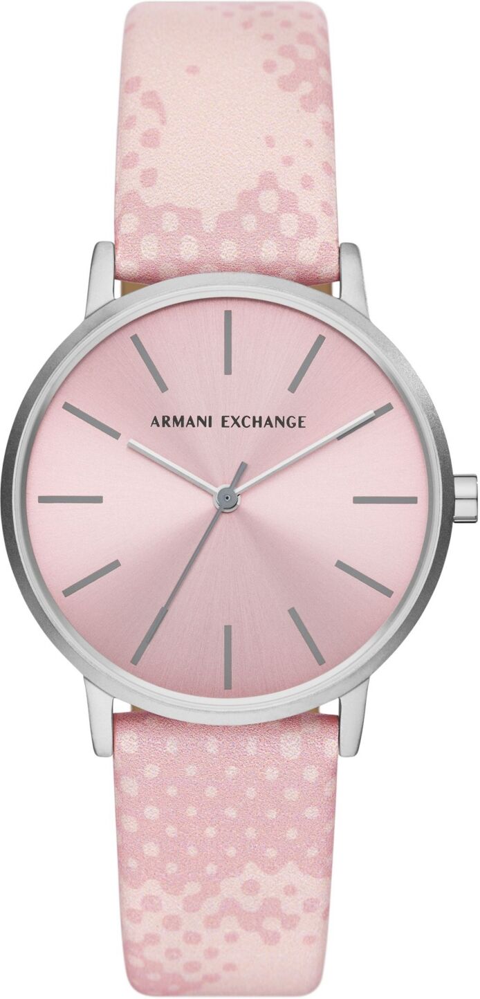 A|x Armani Exchange A X Armani Exchange Women's Quartz Three Hand Pink Leather Watch 36mm - Pink