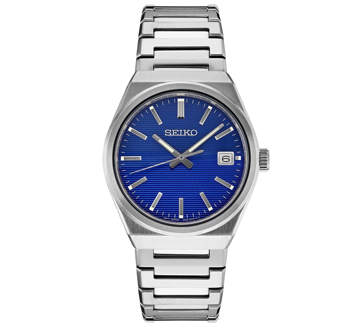 Seiko Men's Essentials Stainless Steel Bracelet Watch 39mm - Blue