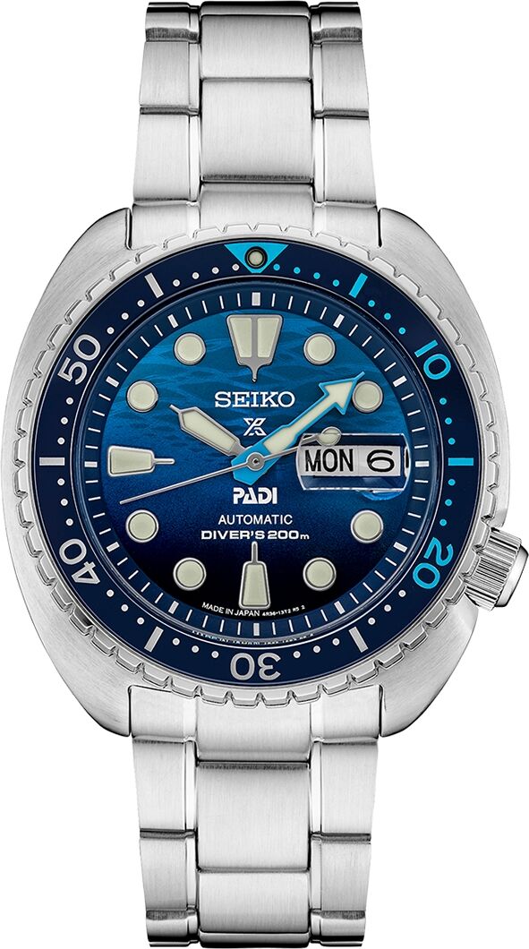 Seiko Men's Automatic Prospex Padi Special Edition Stainless Steel Bracelet Watch 45mm - Blue