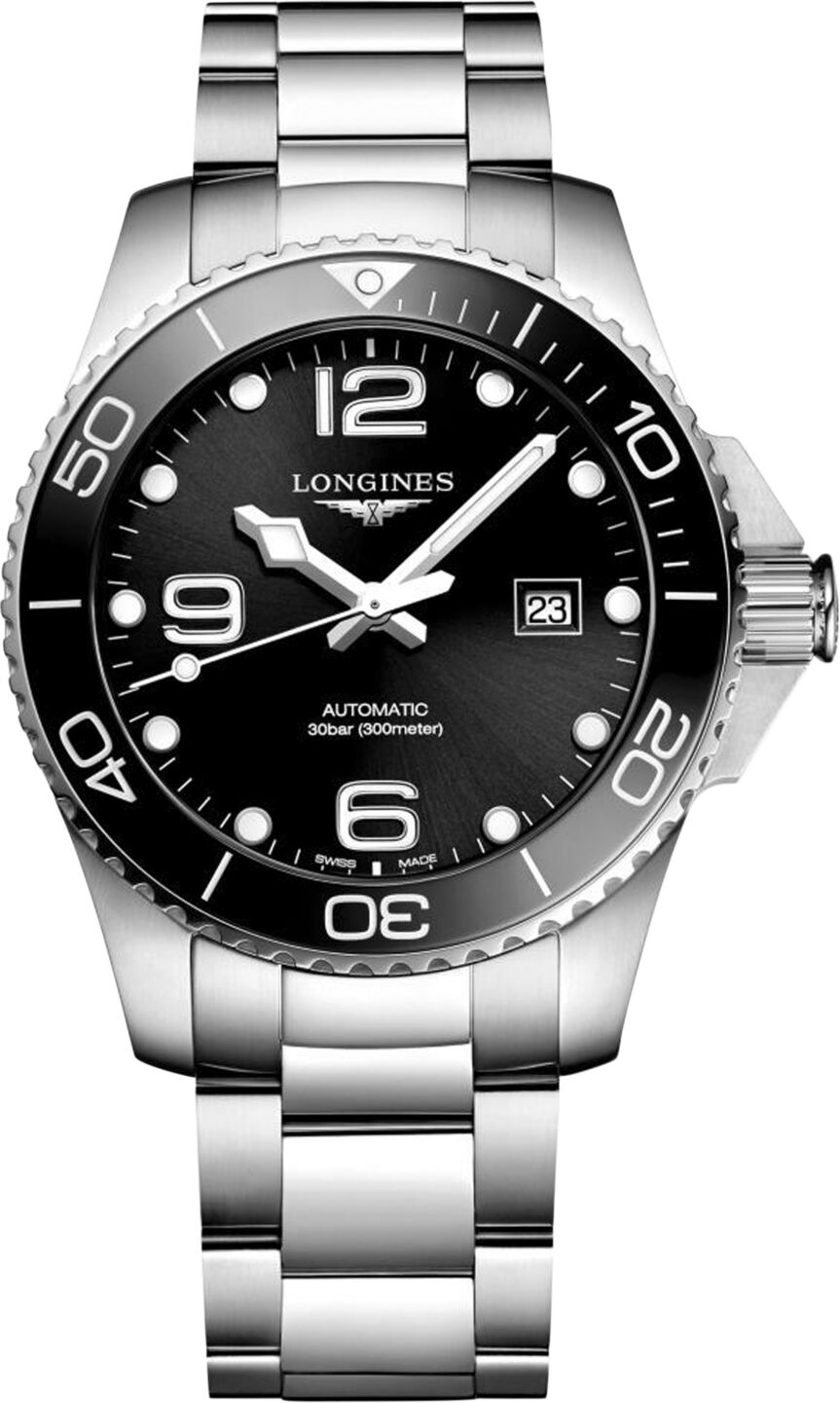 Longines Men's Swiss Automatic HydroConquest Stainless Steel Bracelet Watch 43mm