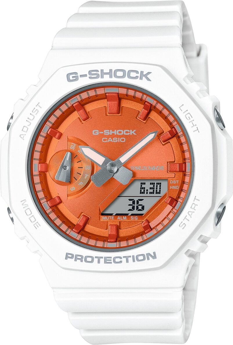 G-Shock Unisex Analog Digital White Resin Watch, 42.9mm, GMAS2100WS7A - White