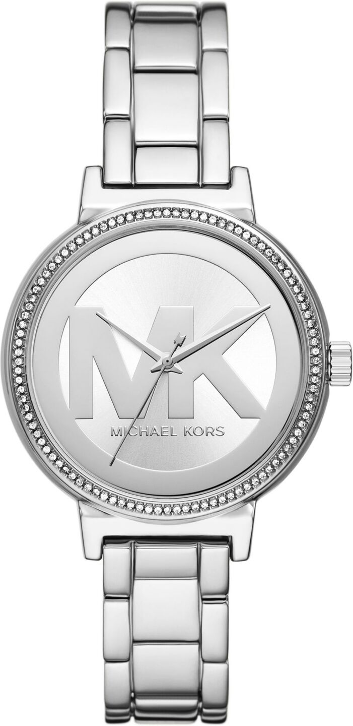 Michael Kors Women's Sofie Three-Hand Silver-Tone Stainless Steel Watch 36mm - Silver-Tone