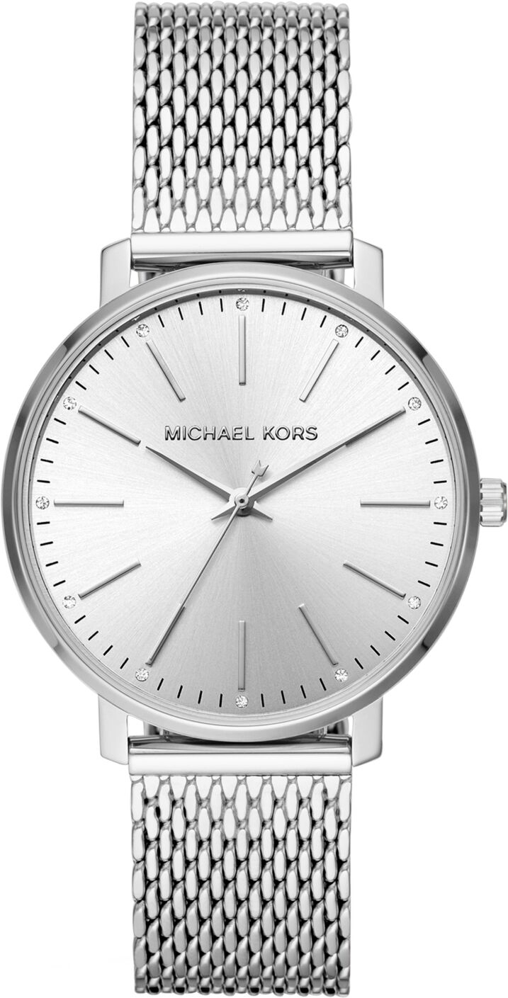 Michael Kors Women's Pyper Stainless Steel Mesh Bracelet Watch 38mm - Silver