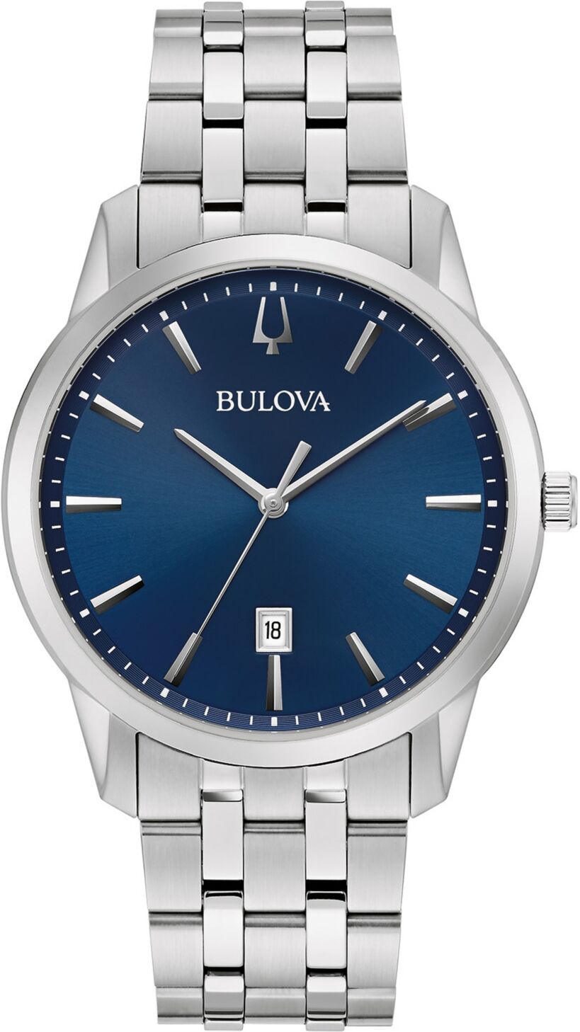 Bulova Men's Sutton Stainless Steel Bracelet Watch 40mm - Silver