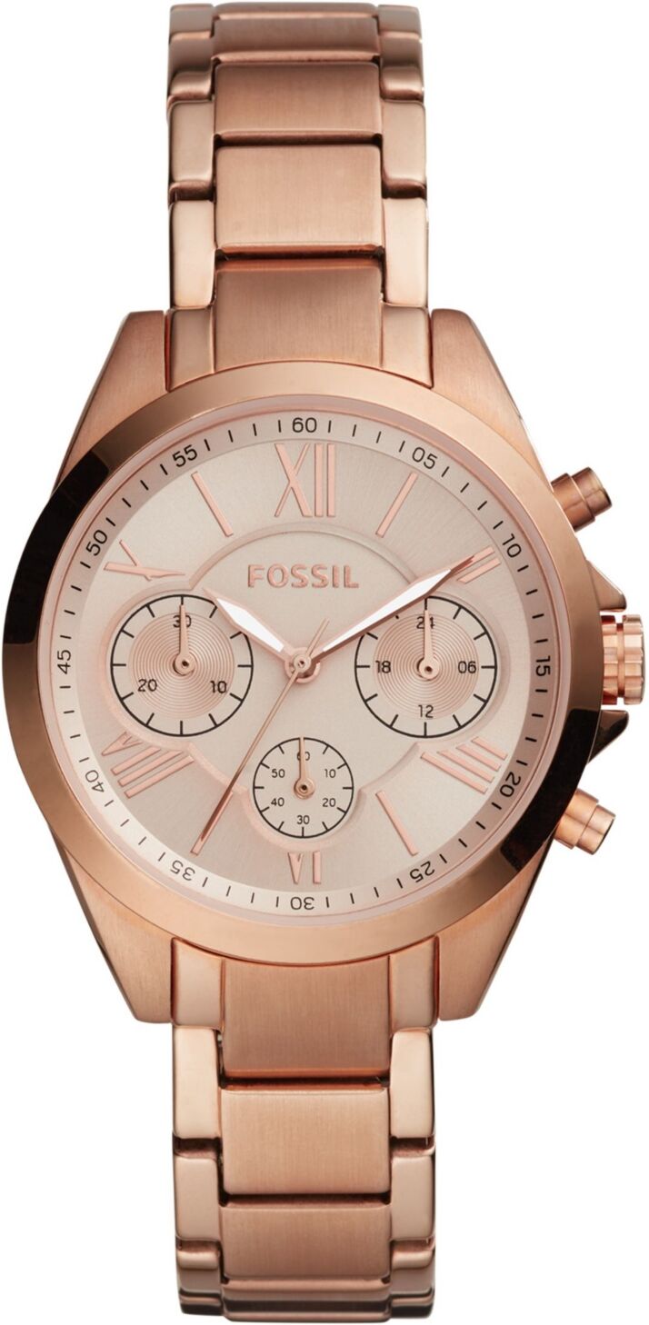 Fossil Women's Modern Courier Chronograph Rose Gold Stainless Steel Watch 36mm - Rose Gold