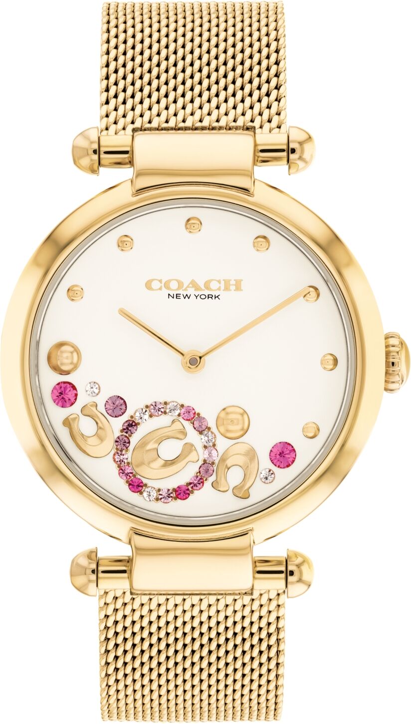 Coach Women's Cary Gold Tone Mesh Bracelet Watch 34mm - Gold-Plated