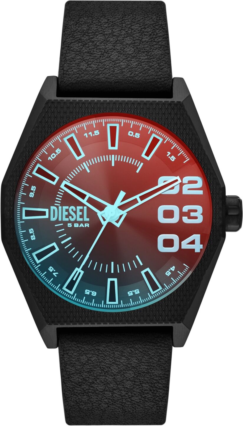 Diesel Men's Scraper Quartz Black Stainless Steel Watch 43mm - Black