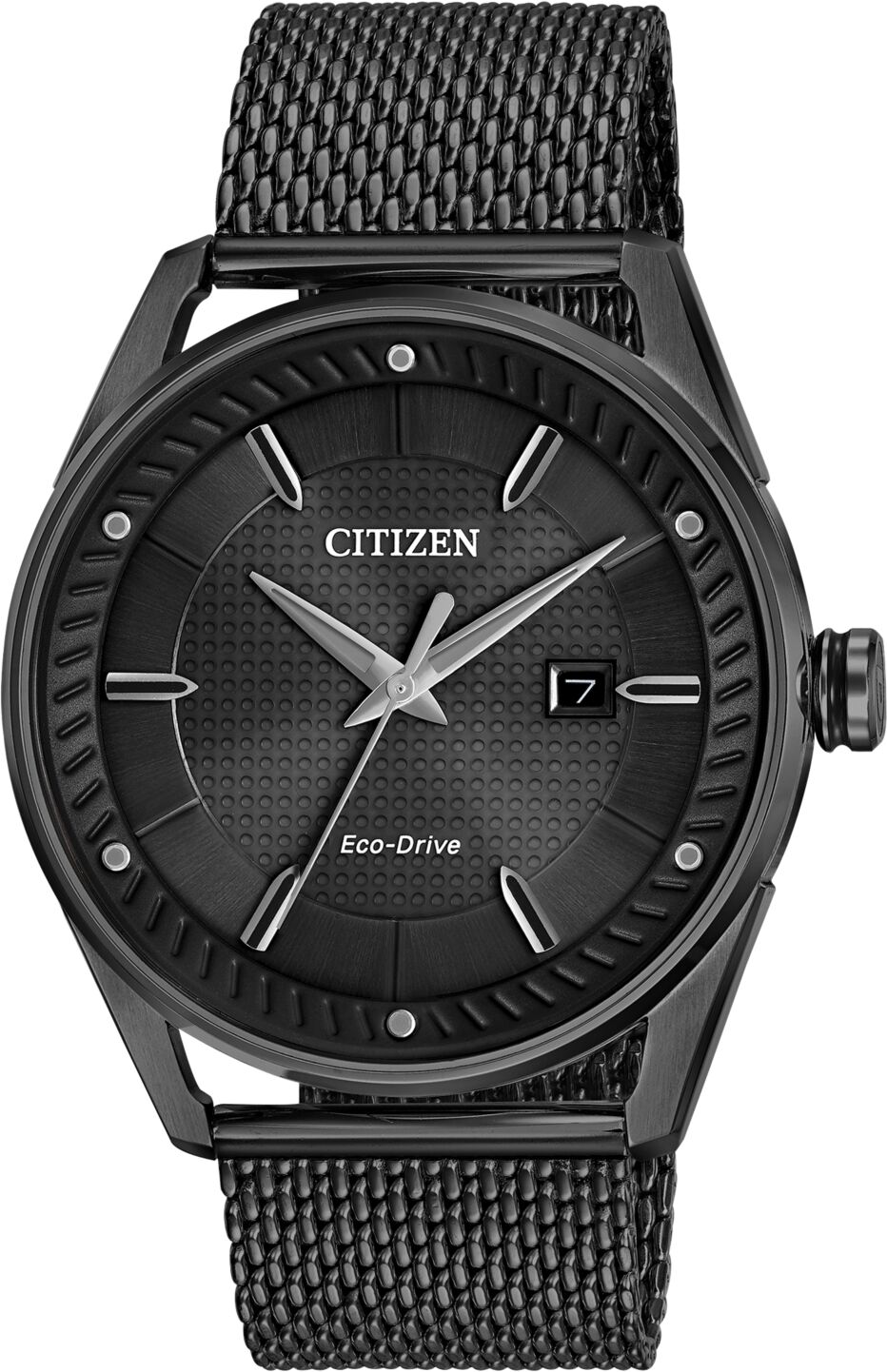 Citizen Men's Drive From Citizen Eco-Drive Black Mesh Stainless Steel Bracelet Watch 42mm - Black