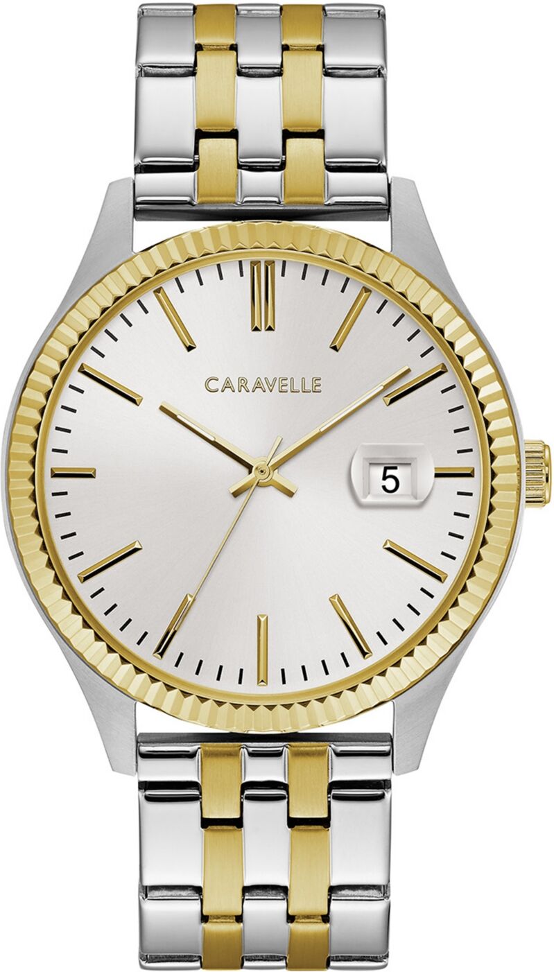 Caravelle Designed by Bulova Men's Two-Tone Stainless Steel Bracelet Watch 41mm