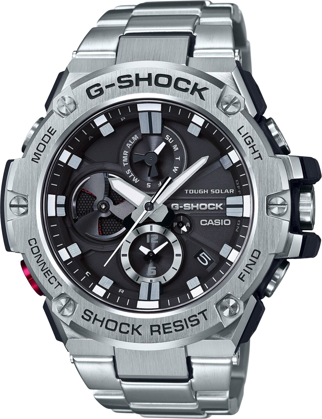 G-Shock Men's Stainless Steel Bracelet Watch 53.8mm - Silver