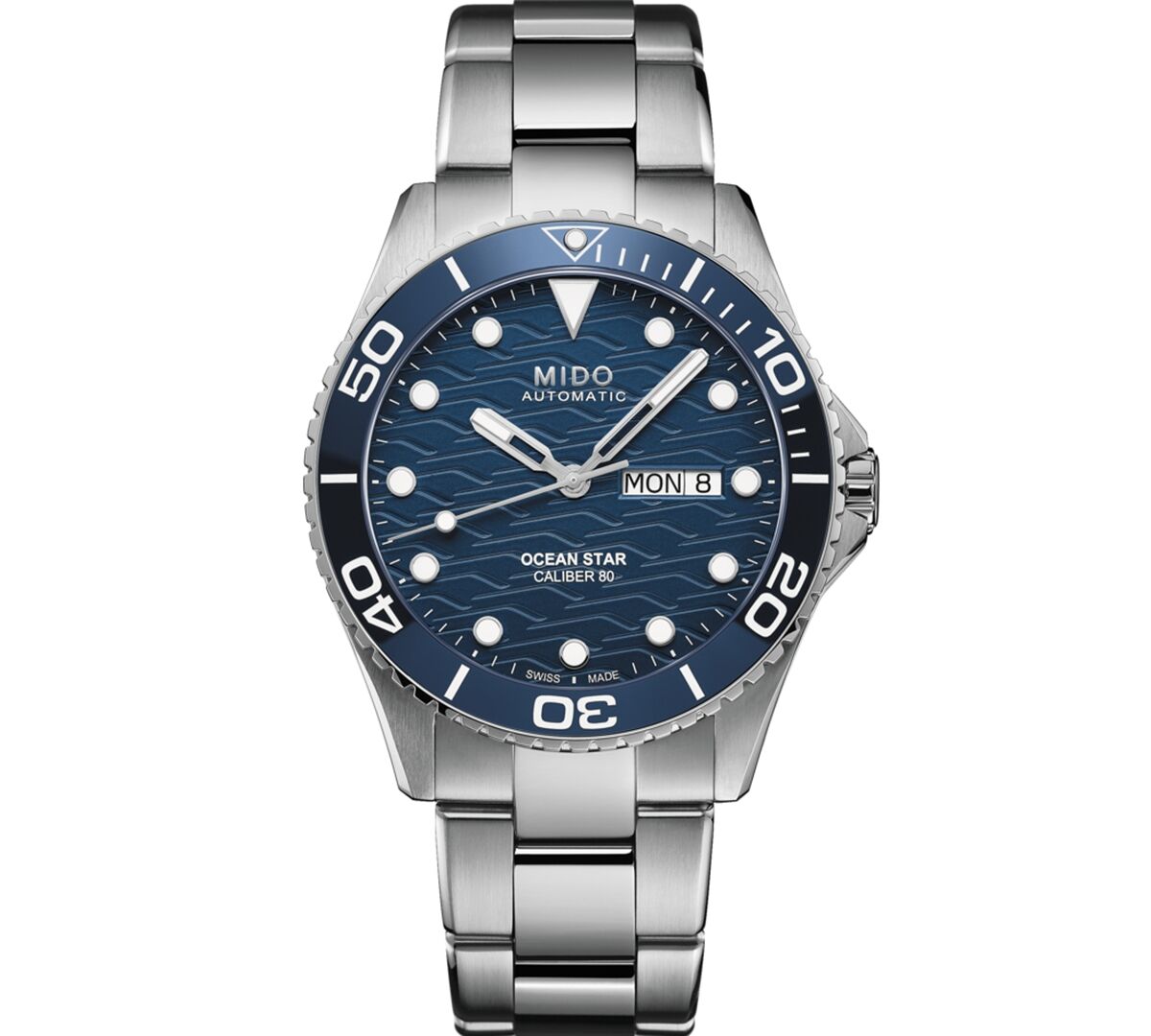 Mido Men's Swiss Automatic Ocean Star Stainless Steel Bracelet Watch 43mm - Silver