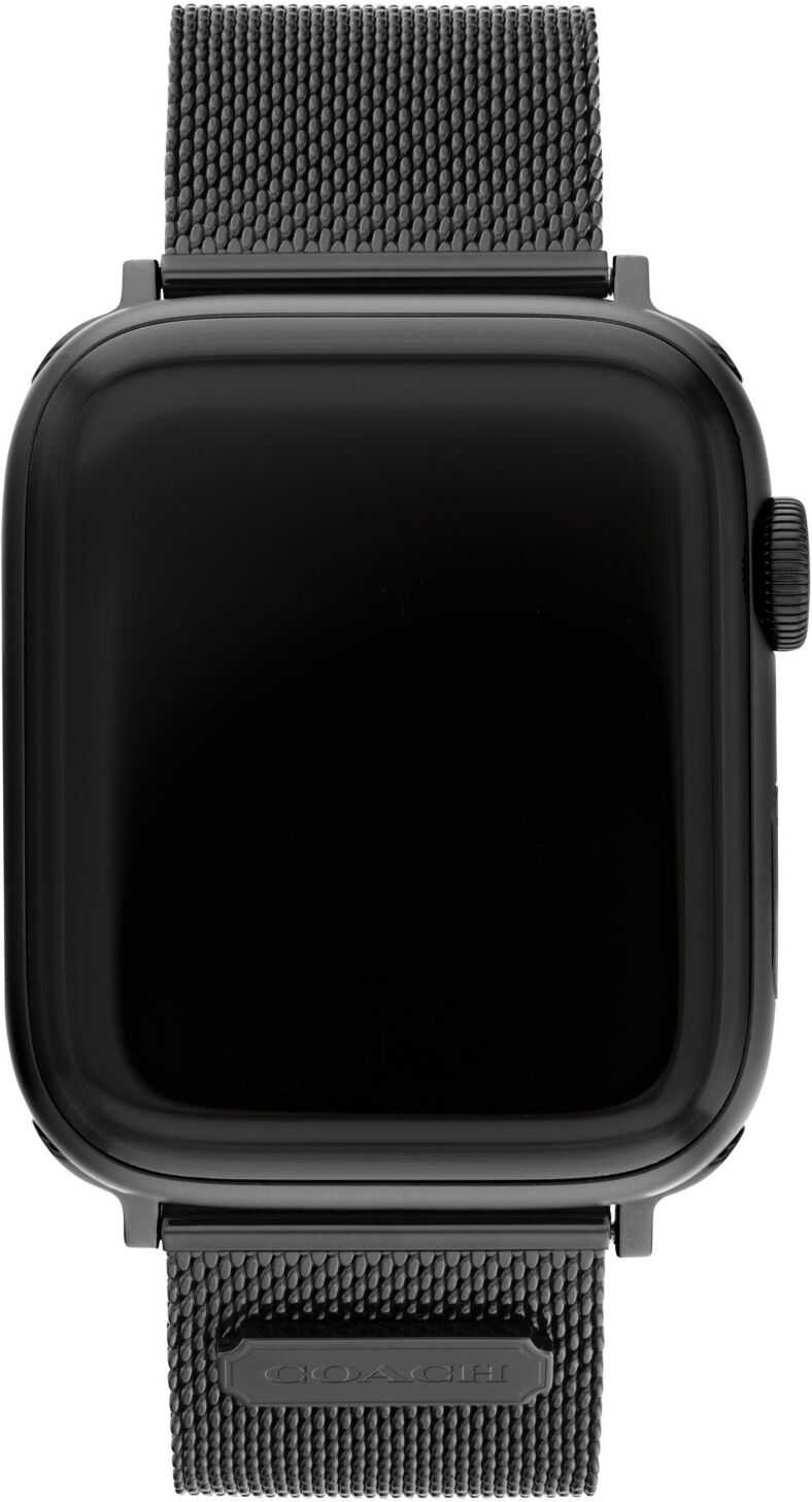 Coach Black Stainless Steel Mesh Bracelet for Apple Watch 42/44/45mm - Black