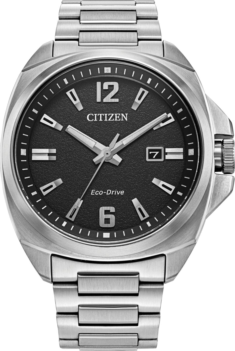 Citizen Eco-Drive Men's Sport Luxury Stainless Steel Bracelet Watch 42mm - Silver-tone