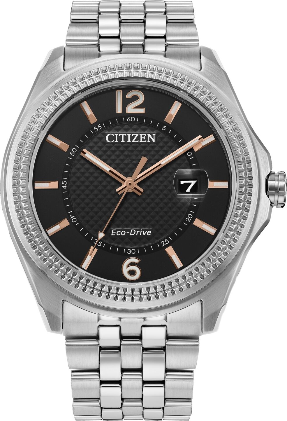 Citizen Eco-Drive Men's Corso Classic Stainless Steel Bracelet Watch 42mm - Black