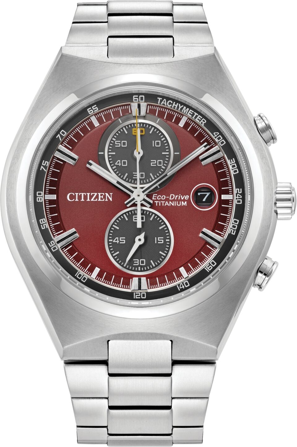 Citizen Eco-Drive Men's Chronograph Weekender Silver-Tone Titanium Bracelet Watch 43mm, Created for Macy's - Silver-tone