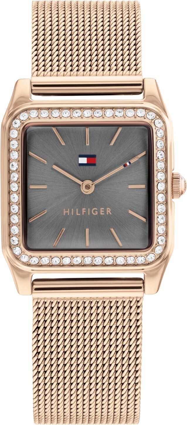 Tommy Hilfiger Women's Quartz Carnation Gold Tone Steel Mesh Bracelet Watch 26mm - Gold