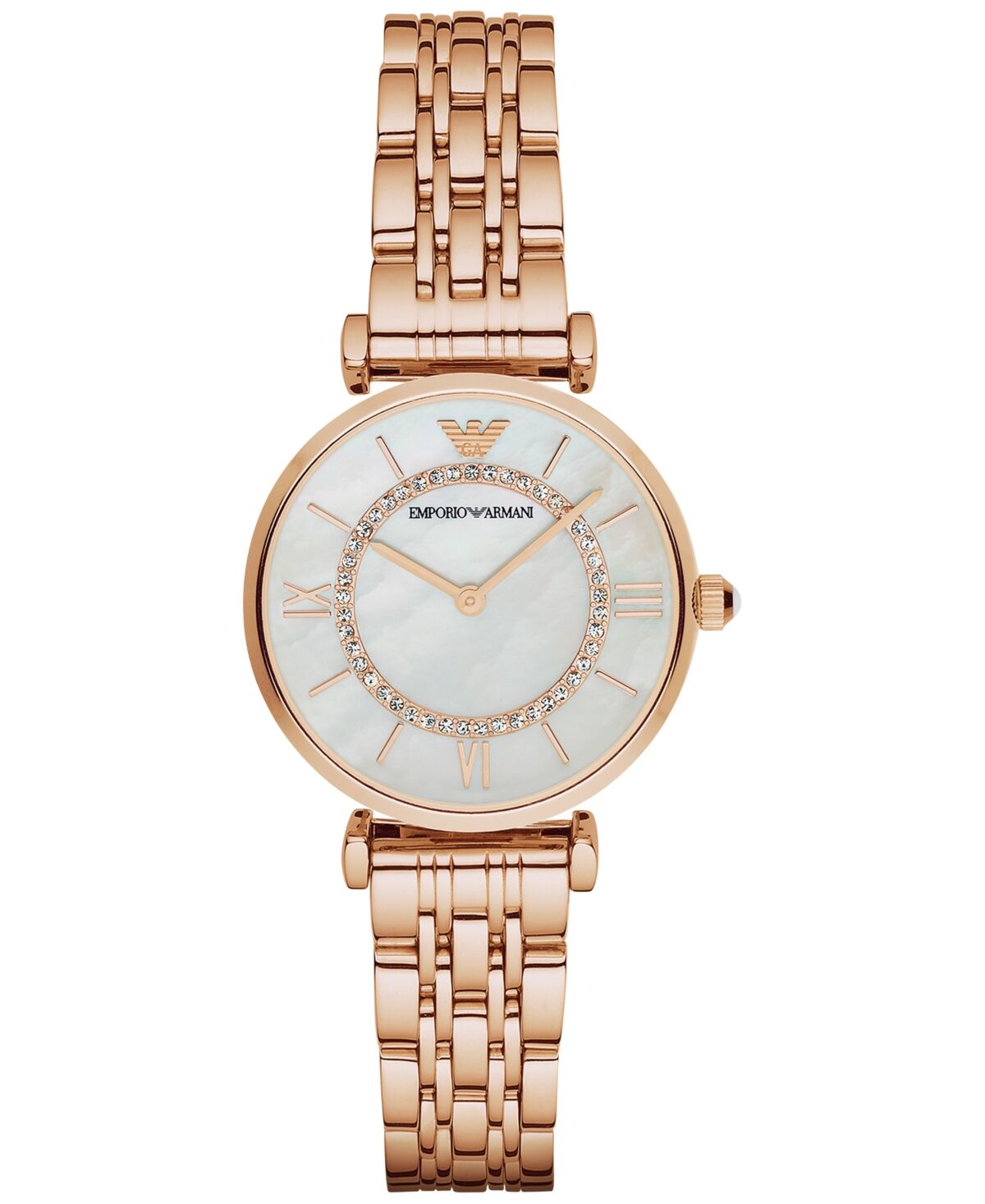 Emporio Armani s Rose Gold-Tone Stainless Steel Bracelet Watch 32mm AR1909