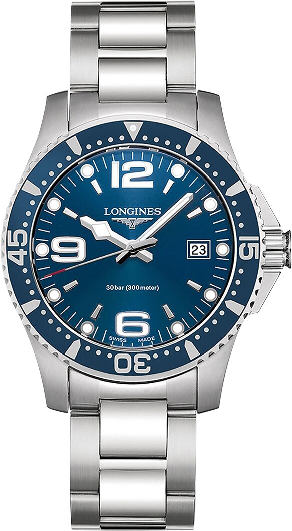 Longines Men's Swiss HydroConquest Stainless Steel Bracelet Watch 41mm