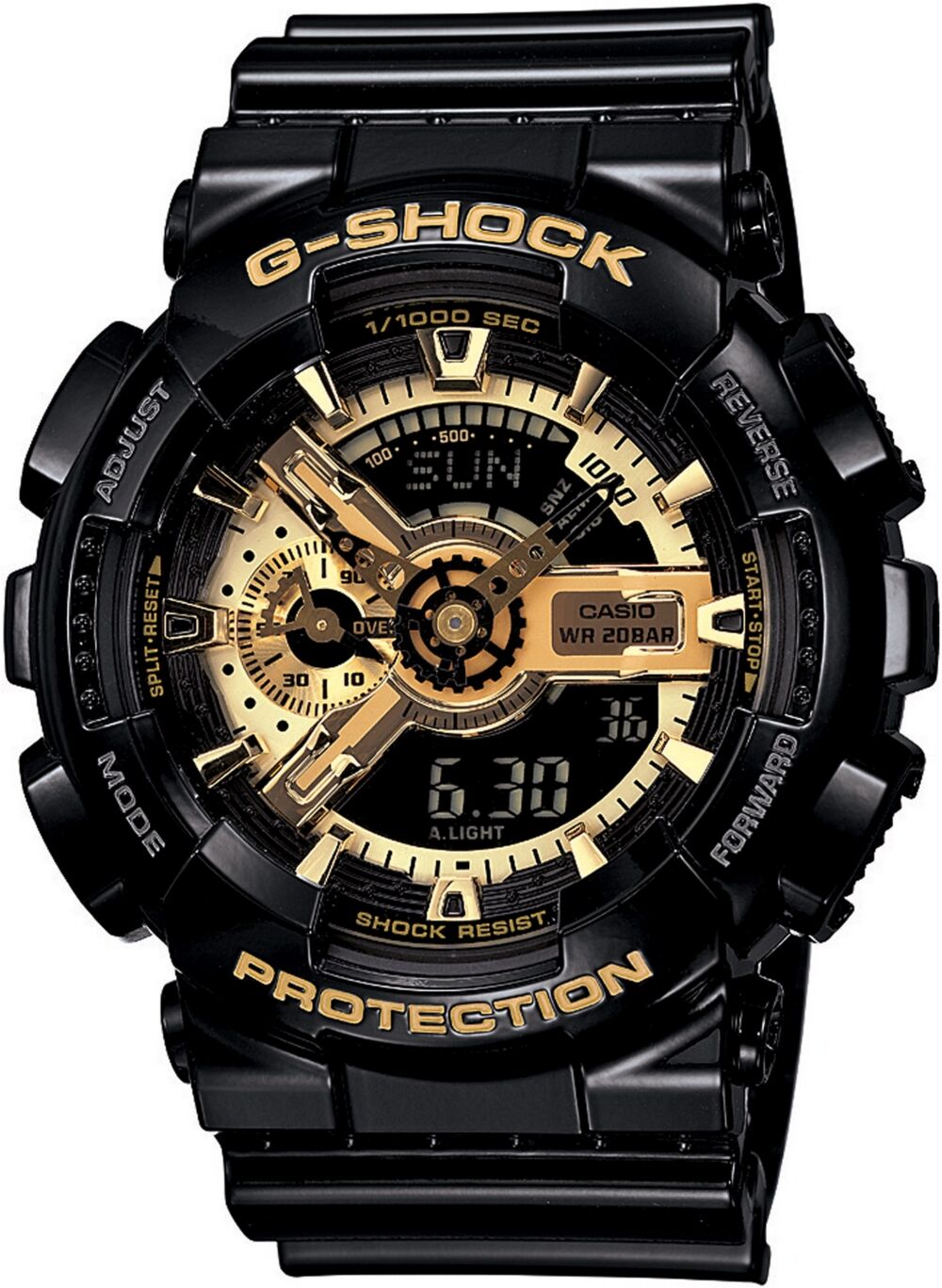 G-Shock Men's Analog Digital Black Resin Strap Watch