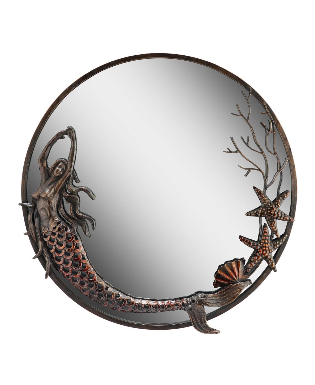 Spi Home Mermaid Mirror - Bronze