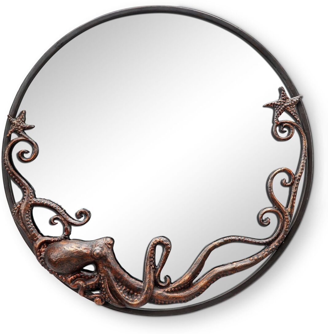 Spi Home Octopus Wall Mirror - Bronze