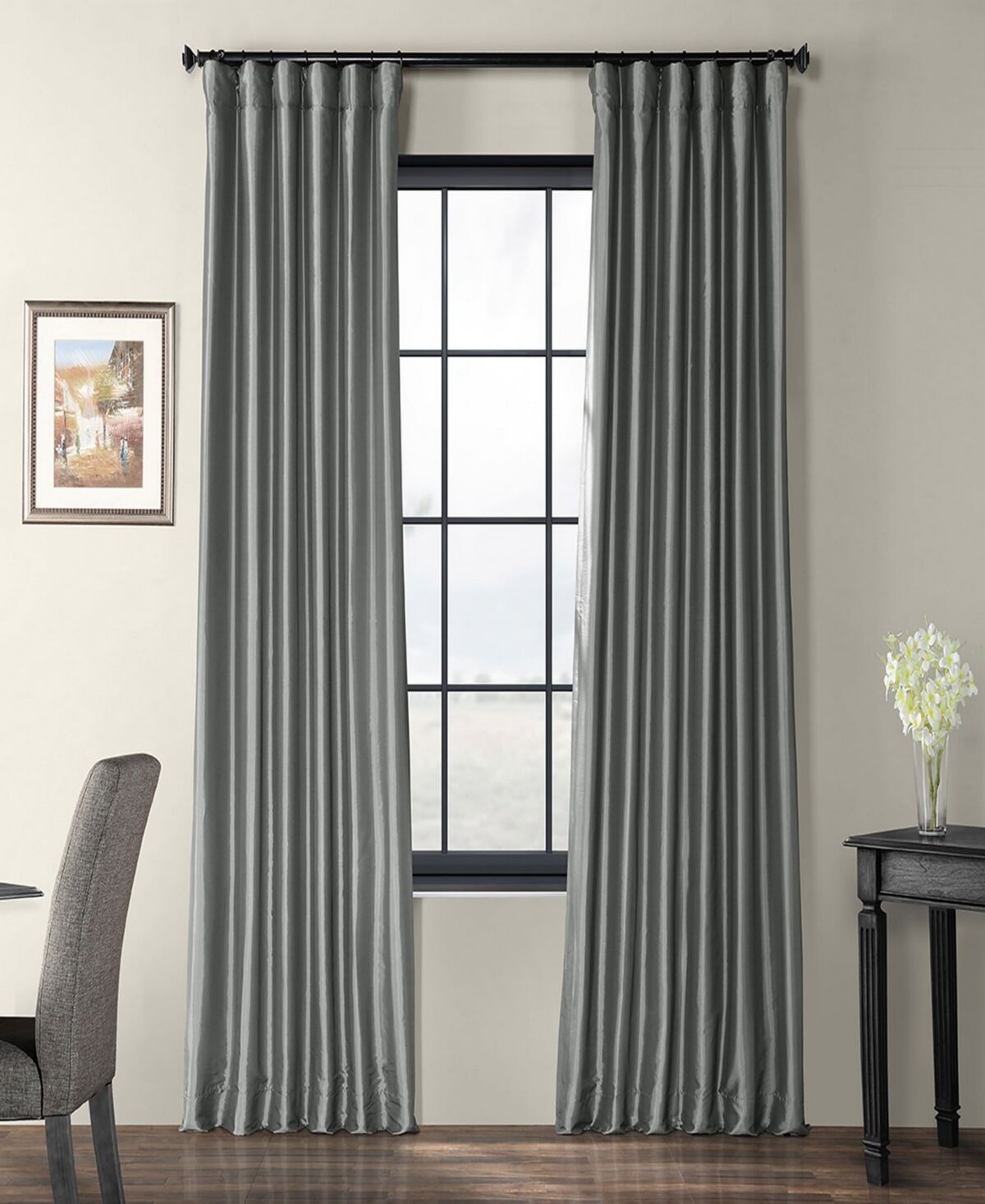 Exclusive Fabrics & Furnishings Taffeta Curtain Panel, 50