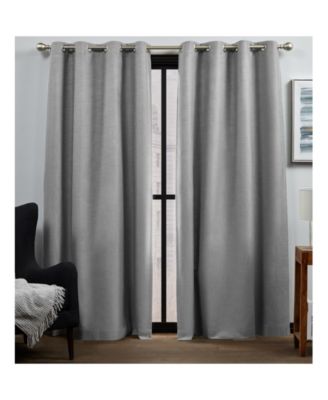 Exclusive Home Curtains Bensen Blackout Grommet Top Curtain Panel Pair Set Of 2