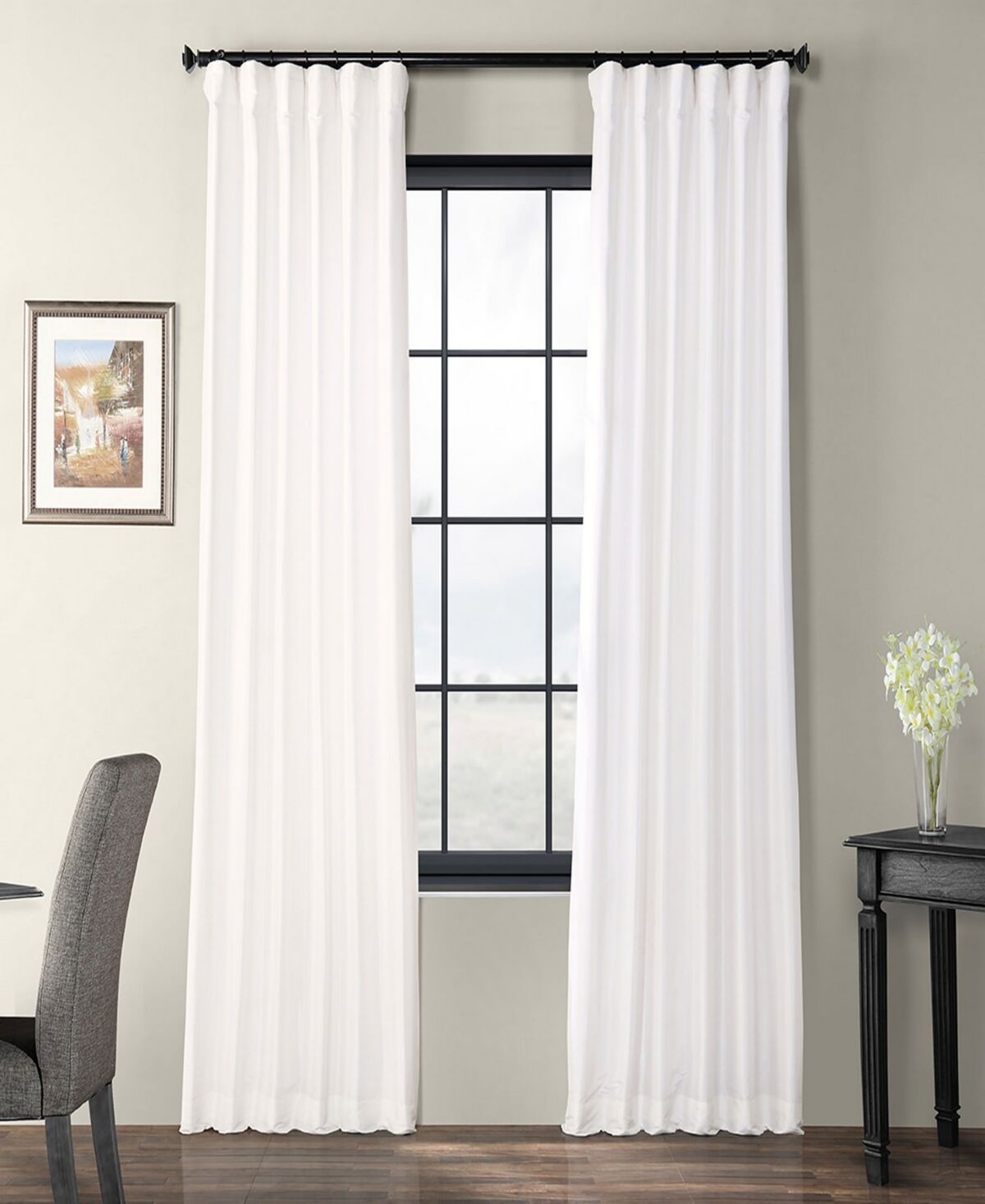 Exclusive Fabrics & Furnishings Taffeta Curtain Panel, 50