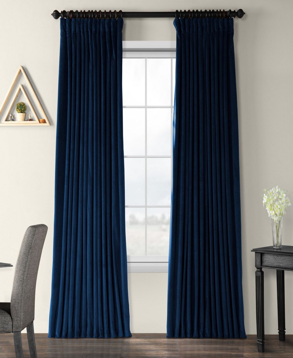 Exclusive Fabrics & Furnishings Signature Blackout Extra Wide Velvet Panel, 100