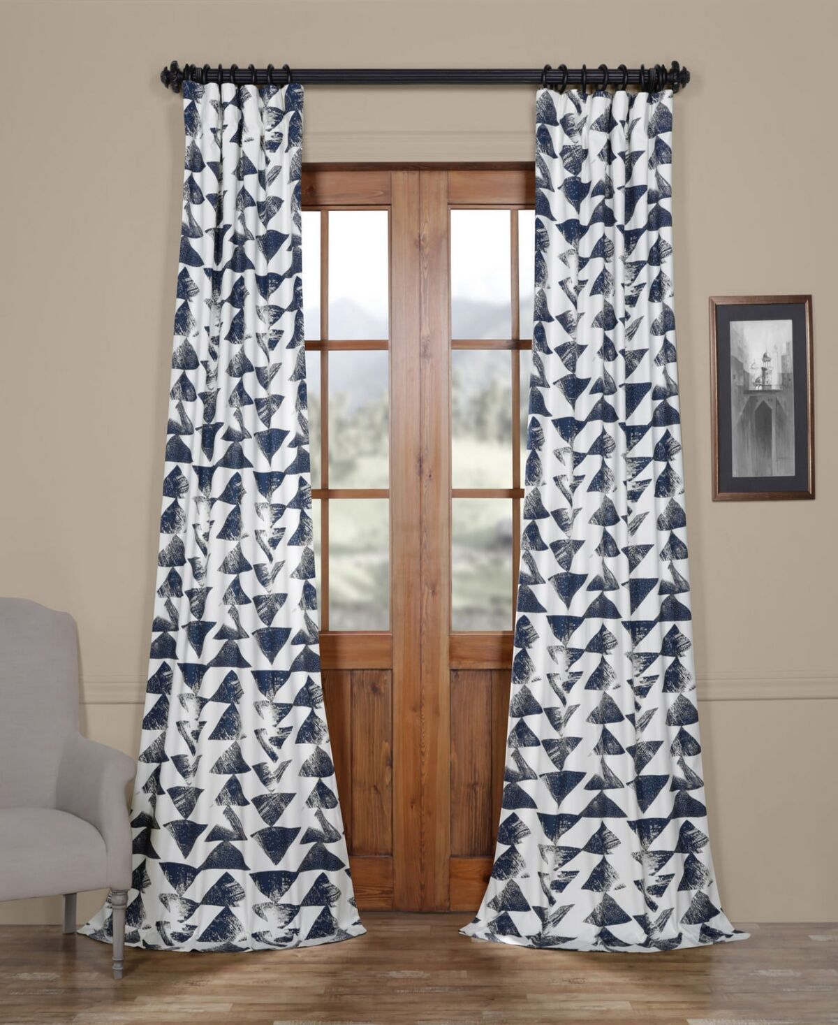 Exclusive Fabrics & Furnishings Triad Cotton Twill Panel, 50