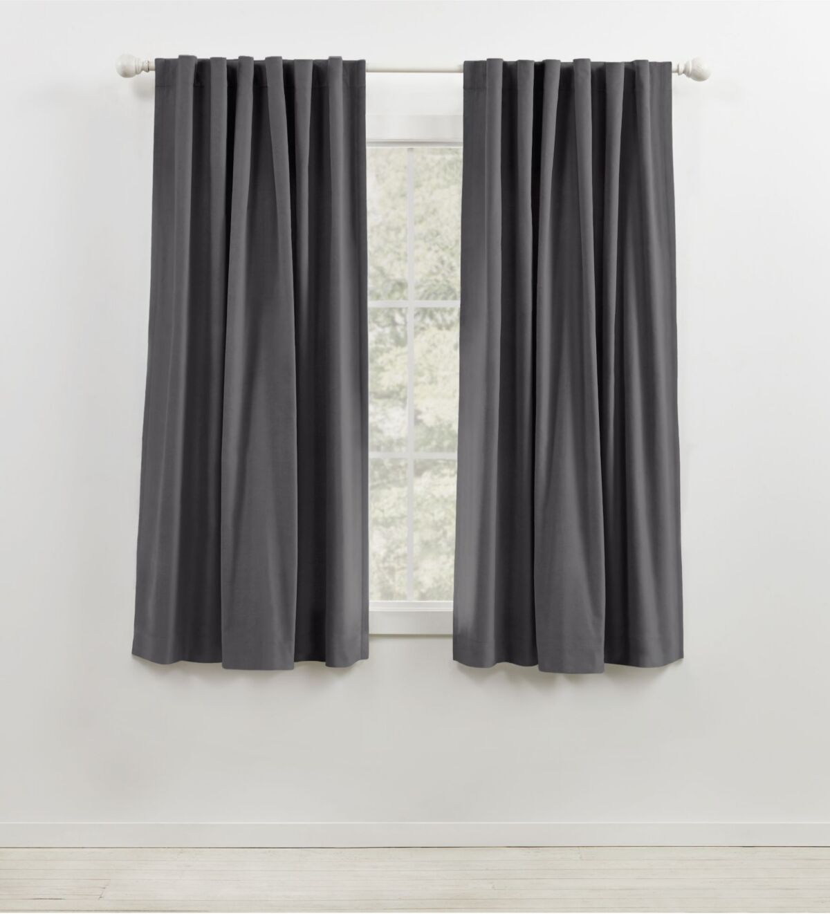 Ralph Lauren Lauren Ralph Lauren Velvety Room Darkening Back Tab Rod Pocket Curtain Panel, 52