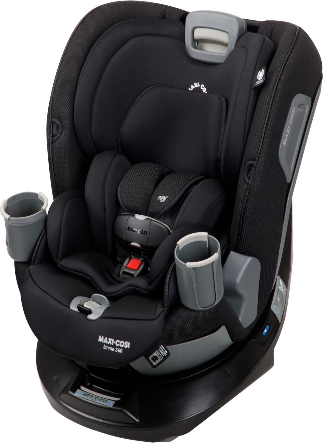 Maxi-Cosi Emme 360 Rotating All-In-One Convertible Car Seat - Midnight Black