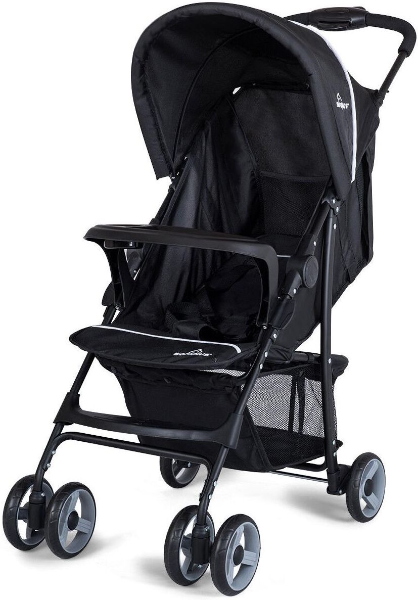 Costway Foldable Lightweight Baby Stroller Kids Travel Pushchair 5-Point Safety System - Black