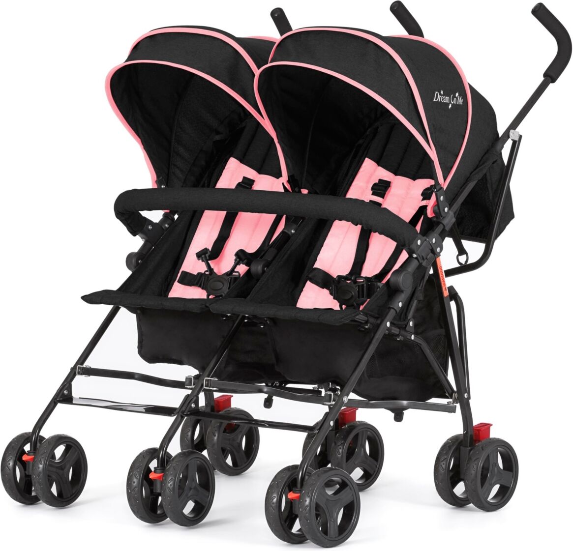 Dream On Me Volgo Twin Umbrella Stroller - Pink