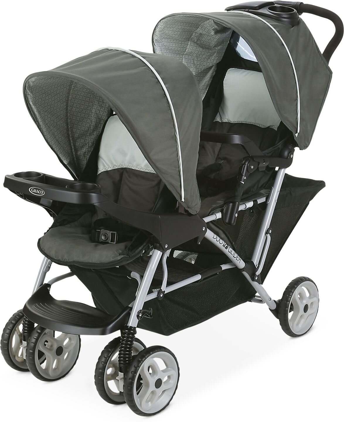 Graco DuoGlider Click Connect Double Stroller - Glacier