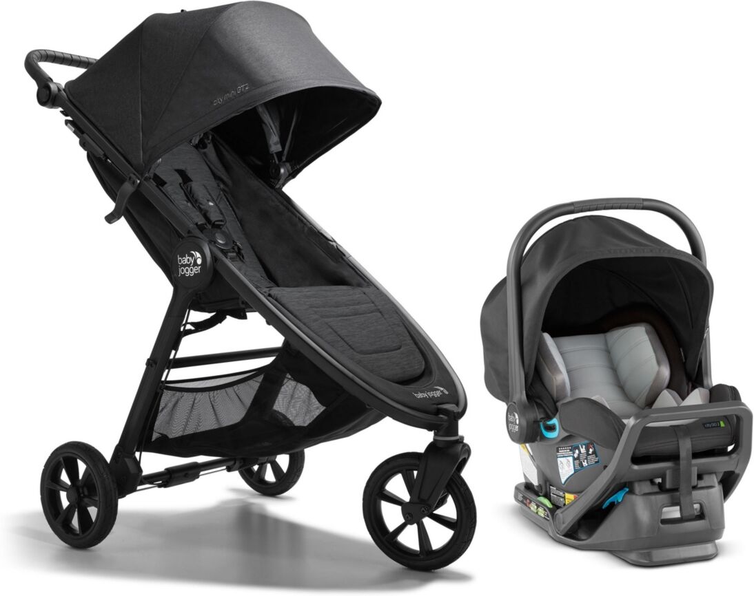 Baby Jogger Baby City Mini GT2 + City Go 2 Travel System - Opulent Black