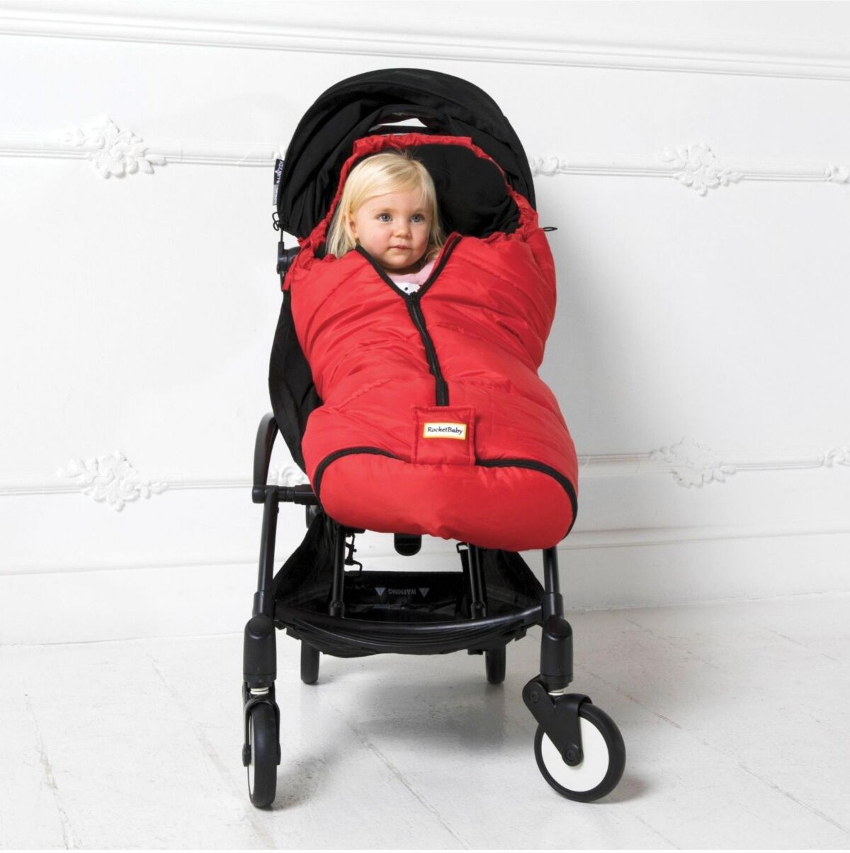 Rocketbaby Universal Stroller Footmuff with Detachable Bottom Molten Lava Red - Red