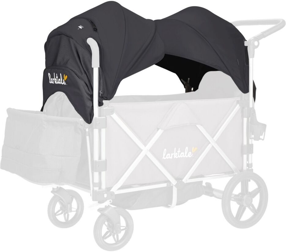 Larktale Caravan Canopy Wagon Stroller, Set of 2 - Black