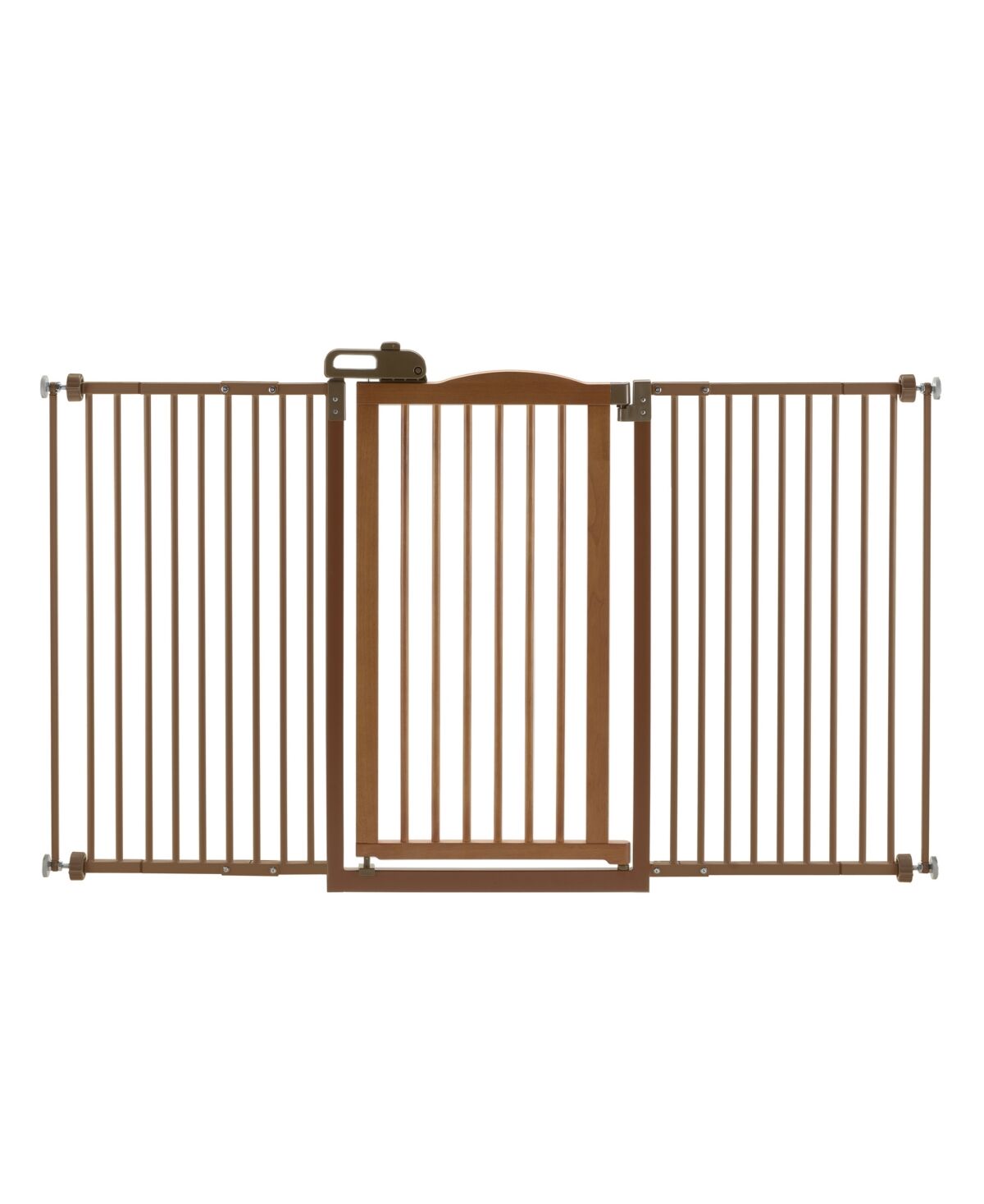 Richell Tall One-Touch Gate Ii Wide - Brown