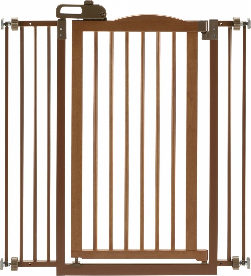 Richell Tall One-Touch Gate Ii - Brown