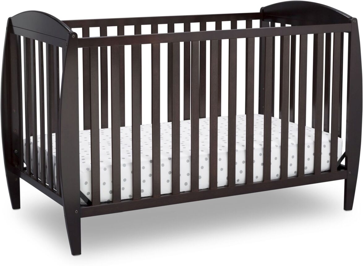 Delta Children Taylor 4-In-1 Convertible Baby Crib - Dark Chocola