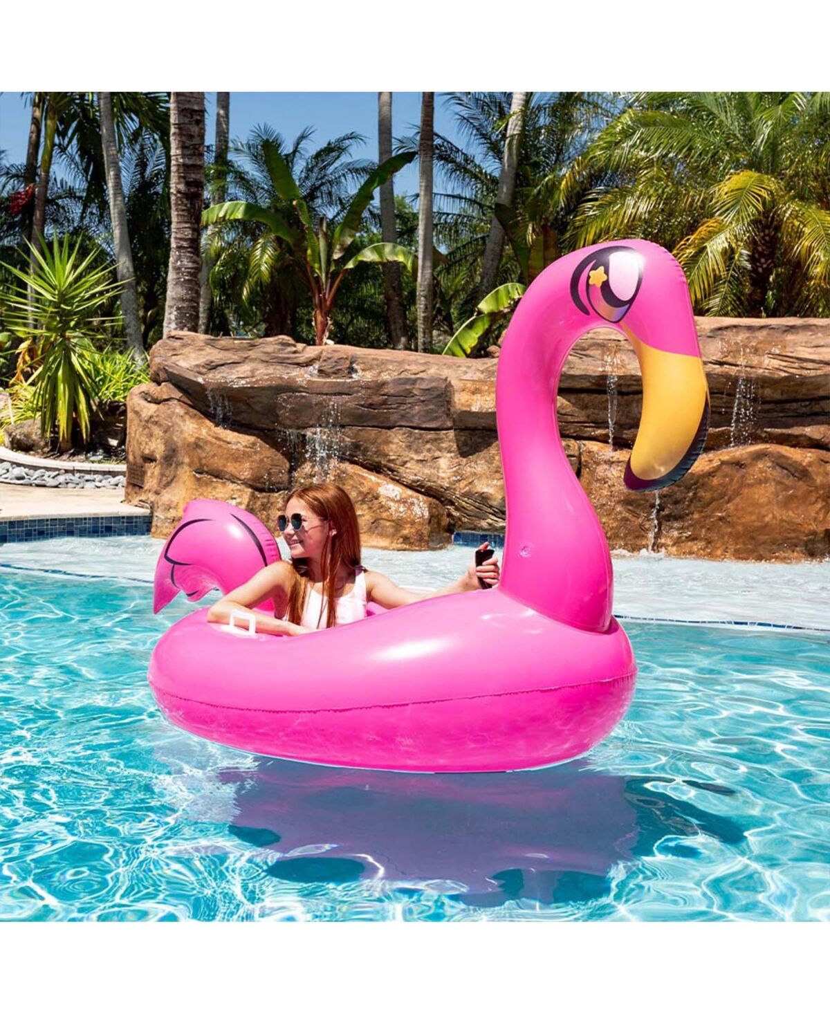 PoolCandy Flamingo Tube Runner Motorized Pool Tube - Pink