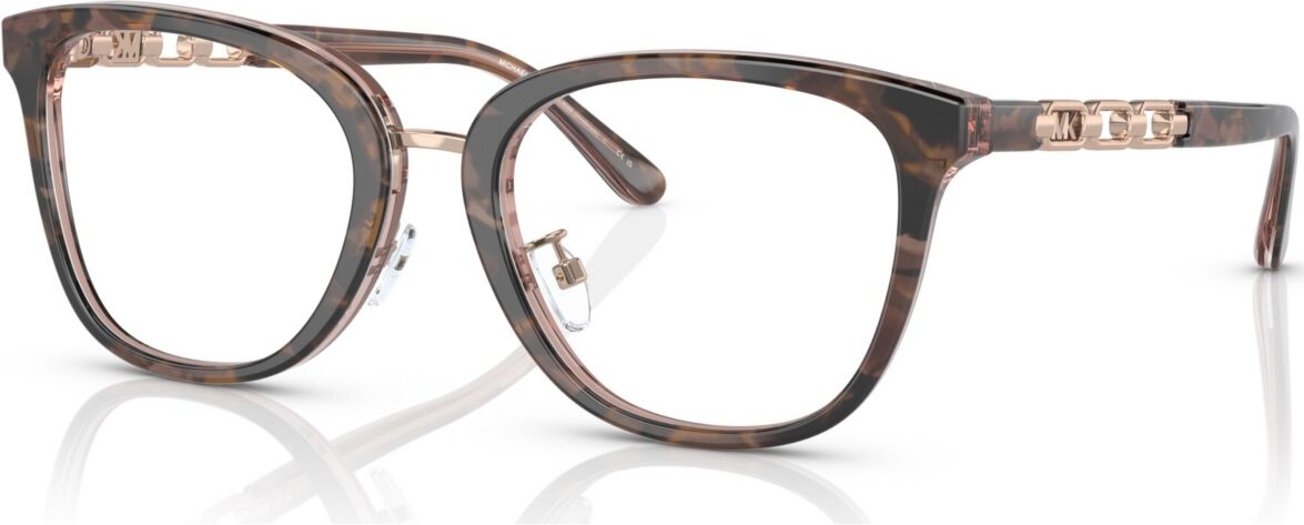 Michael Kors Women's Square Eyeglasses, MK409952-o - Pink Tortoise