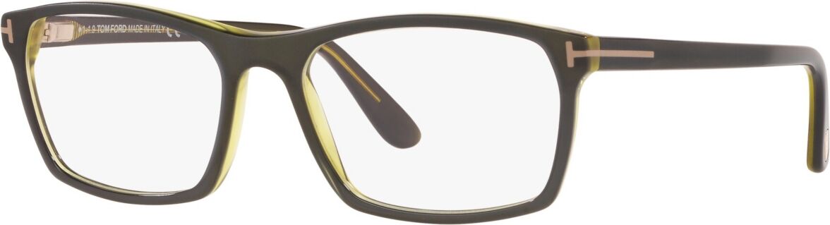 Tom Ford TR000539 Men's Rectangle Eyeglasses - Green Dark