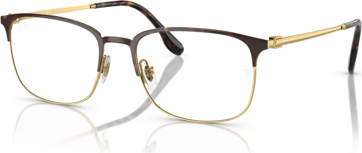 Ray-Ban Men's Pillow Eyeglasses, RB6494 56 - Havana on Gold-Tone