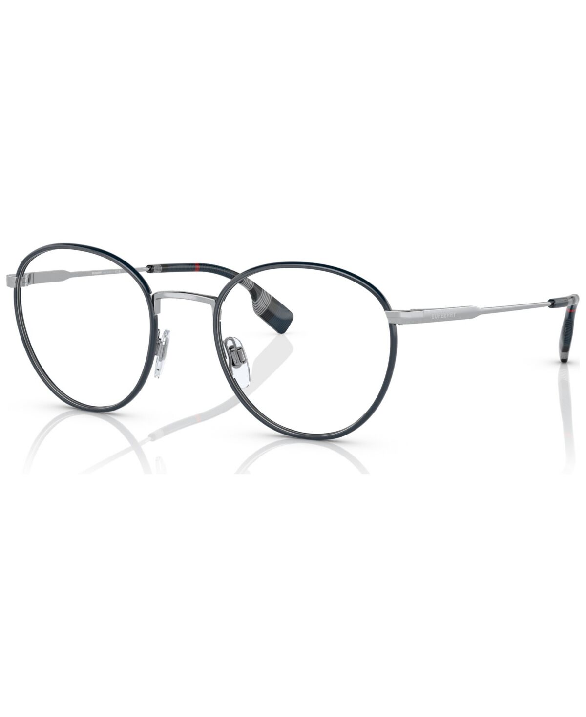 Burberry Men's Hugo Eyeglasses, BE1373 51 - Silver, Blue
