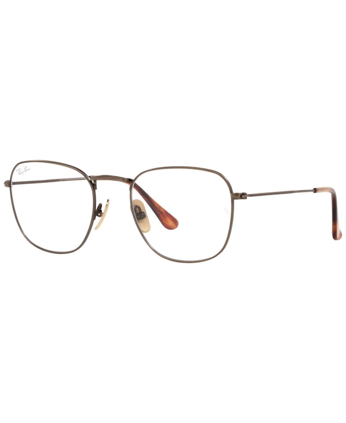 Ray-Ban RX8157 Frank Titanium Optics Men's Square Eyeglasses - Demigloss Antique Gold-Tone