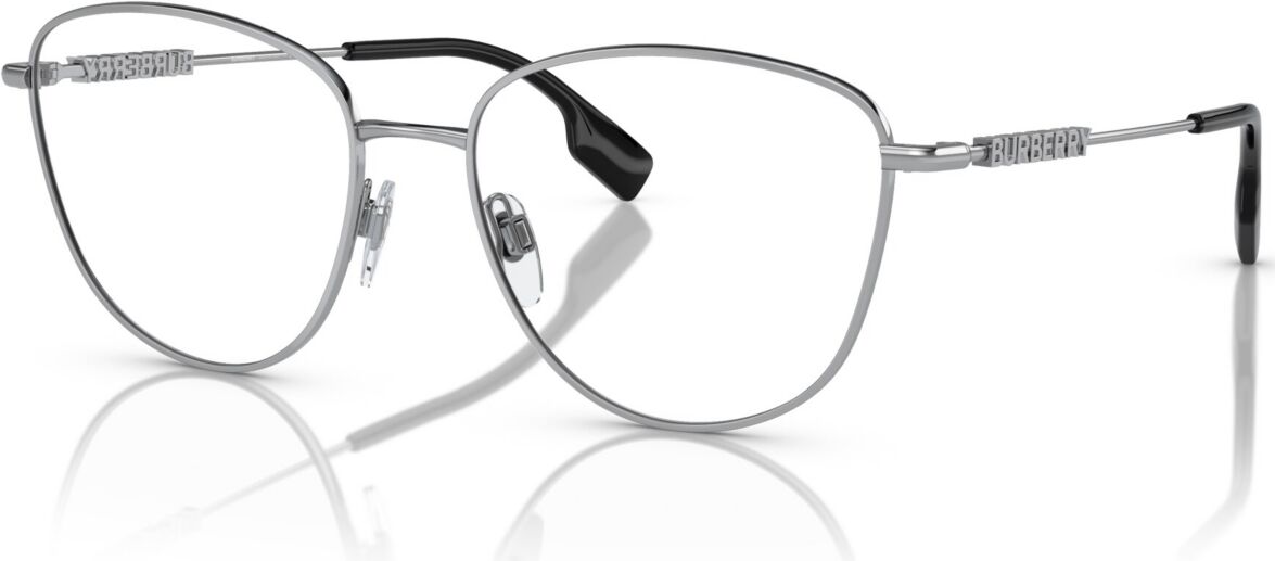 Burberry Women's Phantos Eyeglasses, BE1376 53 - Silver-Tone