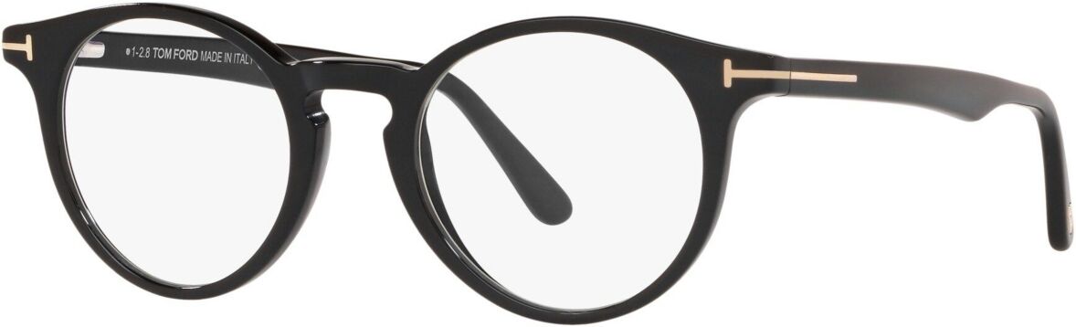 Tom Ford TR001034 Unisex Round Eyeglasses - Black