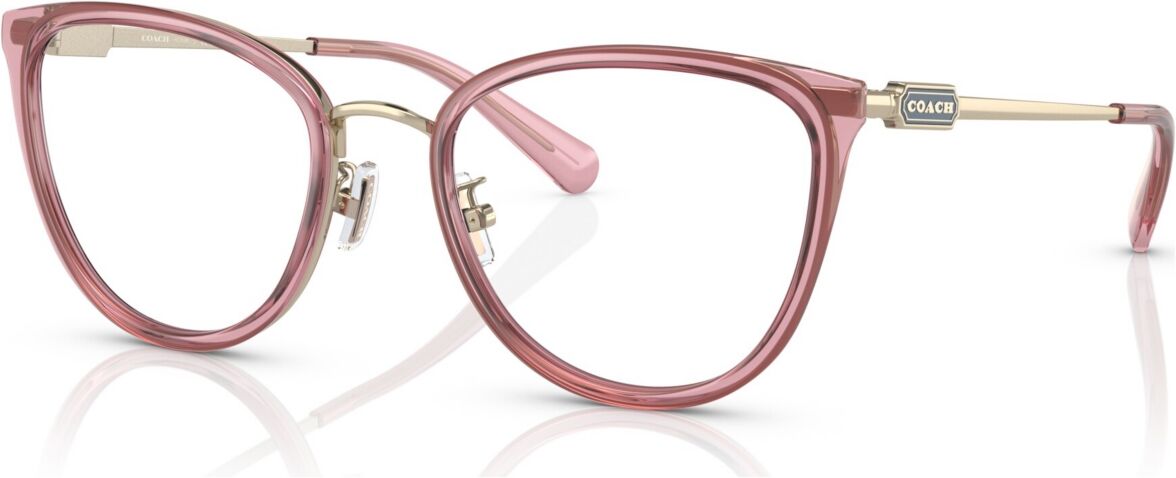 Coach Women's Cat Eye Eyeglasses, HC514654-o - Transparent Pink